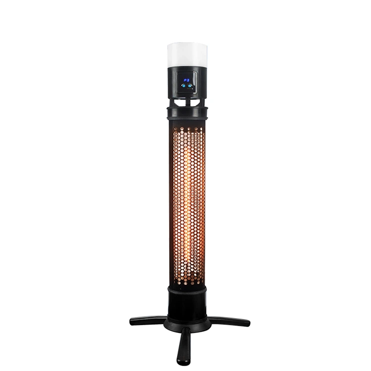 Calentador de patio eléctrico con luz LED
